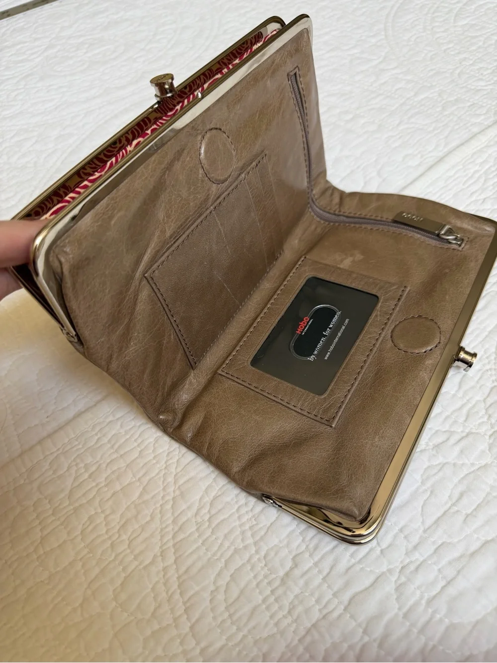 Hobo Lauren Clutch wallet embossed